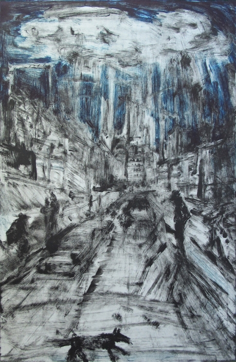 Straße - 30 x 42 cm